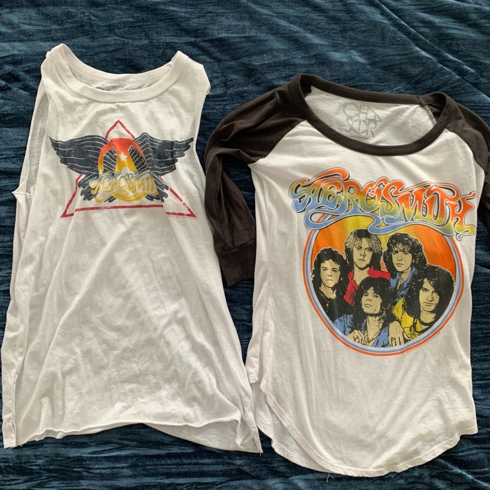 2 Aerosmith chaser shirts s xs